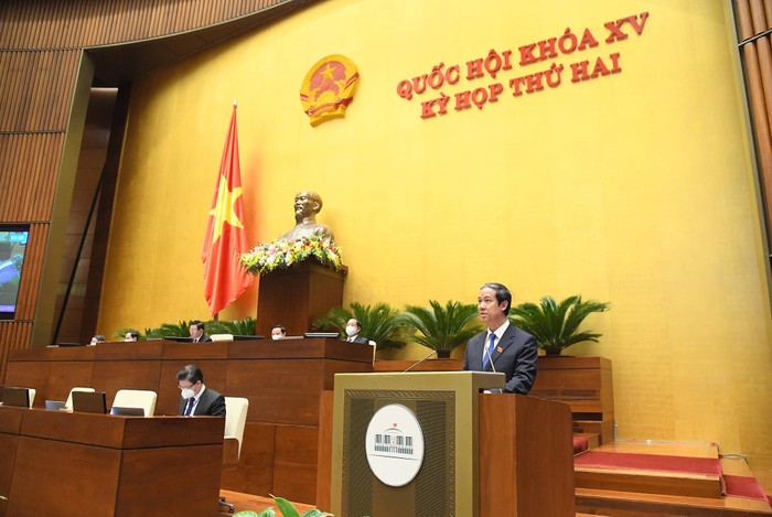 Bộ trưởng Giáo dục và Đào tạo Nguyễn Kim Sơn (ảnh: quochoi.vn)