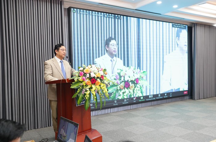 Ông Phạm Hồng Quất, Cục trưởng Cục Phát triển thị trường và doanh nghiệp khoa học và công nghệ, Bộ Khoa học và Công nghệ (ảnh: VNU)
