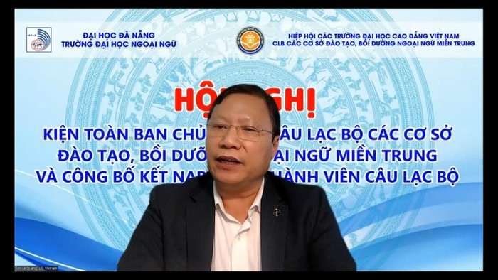 Phó giáo sư Lê Quang Sơn – Phó Chủ tịch Hiệp hội, Phó Giám đốc Đại học Đà Nẵng phát biểu tại Hội nghị
