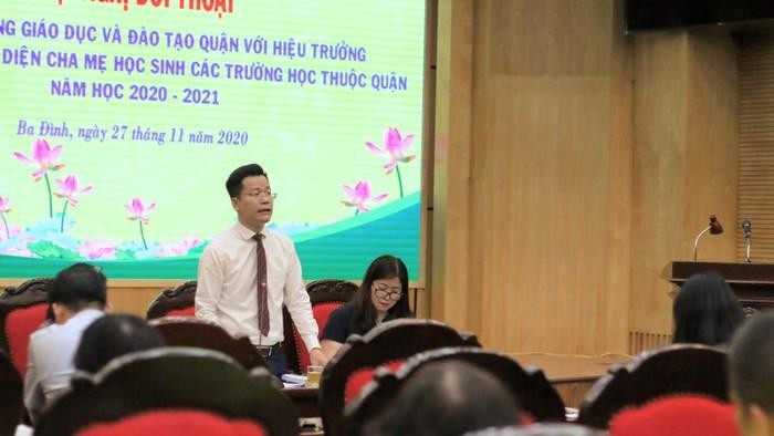 Trưởng Phòng Giáo dục và Đào tạo Ba Đình Lê Đức Thuận (ảnh: NVCC)