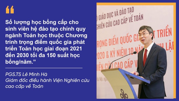 Phó giáo sư, Tiến sĩ Lê Minh Hà - Giám đốc điều hành Viện Nghiên cứu cao cấp về Toán