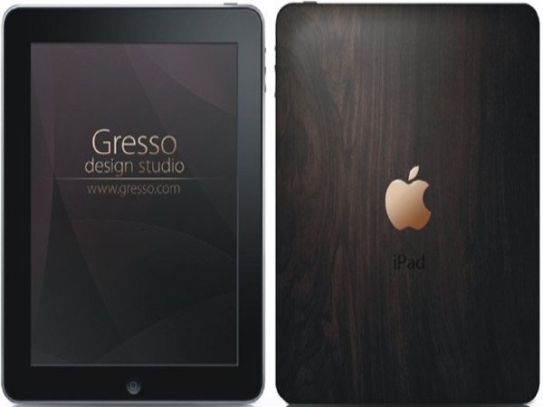 Gresso Gold iPad Giá: Không được tiết lộ Gresso được biết đến với những sản phẩm cao cấp đặc biệt là trong việc trang trí cho các thiết bị công nghệ. Hãng đã cải biến chiếc iPad thông thường thành một chiếc máy tính cực kỳ đắt giá. iPad được trang trí với ốp lưng làm bằng loại gỗ đen Châu Phi 200 tuổi và logo trái táo được làm bằng vàng 18 carat.
