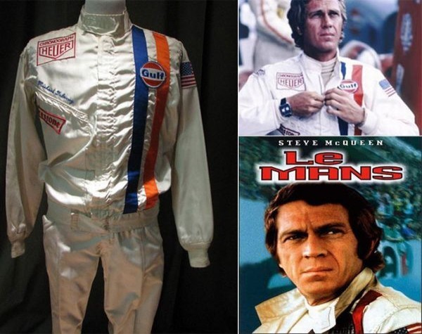Bộ quần áo đua của Steve McQueen Bộ quần áo đua xe được diễn viên, tay đua huyền thoại Steve McQueen mặc trong bộ phim kinh điển “Le Mans” năm 1971 đã được bán trong một cuộc đấu giá với mức giá 984.000 USD. Với mức giá này, bộ quần áo trở thành một vật kỷ niệm về xe đua có giá đắt nhất thế giới.