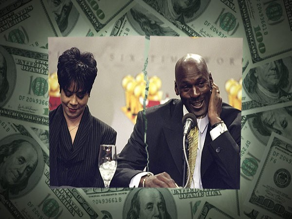 8. Michael and Juanita Jordan – 168 triệu USD Cầu thủ bóng rổ nổi tiếng Michael Jordan và người vợ của mình là Juanita cũng đã chia tay nhau vào năm 2006 sau 17 năm chung sống hạnh phúc. Cô vợ Juanita đã “kiếm” được khốt tài sản kếch xù 168 triệu USD từ người chồng cũ của mình.