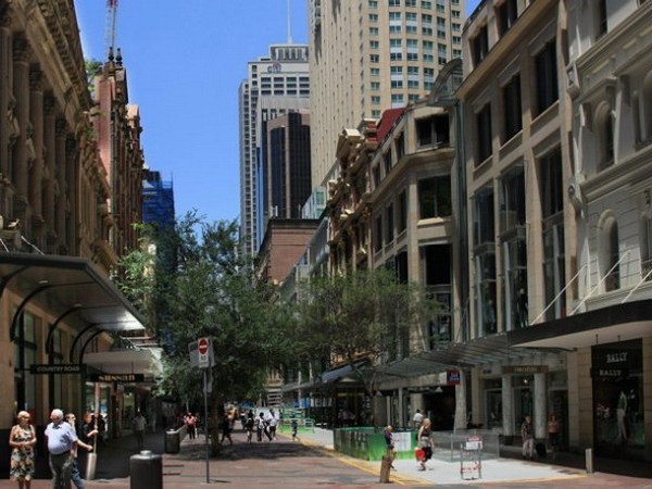 7. Pitt Street Mall Thành phố: Sydney (Australia) Giá thuê trung bình: 10.716 USD/m2/năm