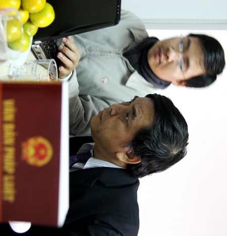Luật sư Phạm Thanh Bình tại buổi GLTT