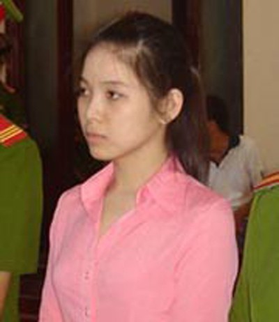 Trần Thị Thu Điệp - bóng hồng của trùm ma tuý Hà Ngọc Lương đang phải thụ án tại trại gia.