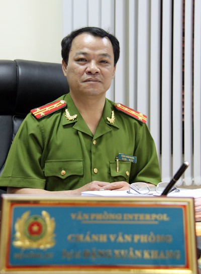 Đại tá Đặng Xuân Khang, Chánh Văn phòng Interpol Việt Nam