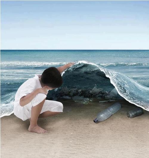 Bức ảnh cảnh báo về nạn xả rác bờ biển thu hút nhiều chục nghìn lượt like trên facebook.