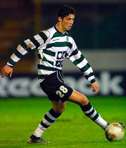 Ronaldo khi còn thi đấu cho Sporting