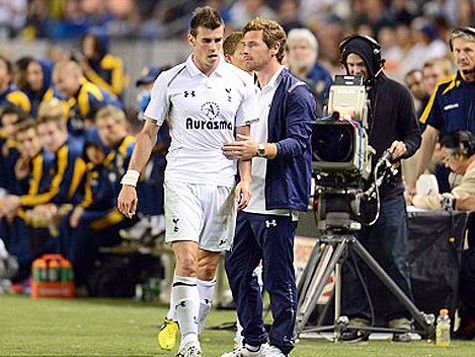 Rút khỏi Olympic 2012 do chấn thương nhưng Bale vẫn có mặt trong trận đấu của Tottenham