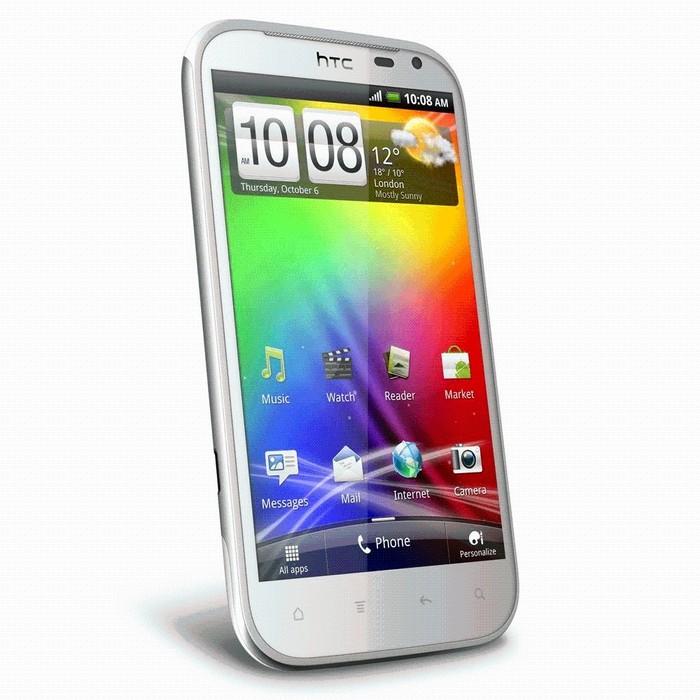3. HTC Sensation XL Sensation XL có kích thước màn hình cảm ứng 4,7 inch, nó được ra mắt vào cuối năm 2011 với mục tiêu đánh mạnh vào dòng điện thoại nghe nhạc. Sensation XL có các tính năng chính như Beats Audio, màn hình Super LCD cho độ phân giải 800 x 480 pixel, mạng 4G LTE cùng bộ vỏ ngoài sang trọng. Phablet của nhà sản xuất Đài Loan có thể chạy trên Android 2.3 Gingerbread.