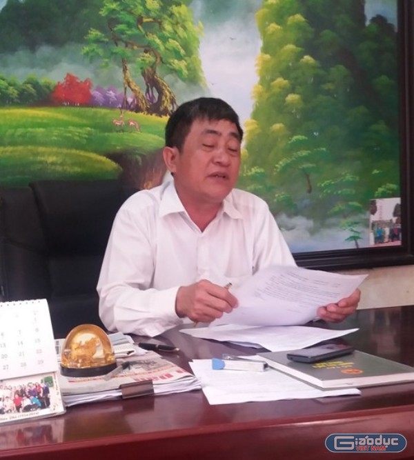 Chủ tịch UBND phường Đồng Kỵ, Dương Văn Canh trong buổi làm việc với phóng viên. Ảnh Bảo Nam.