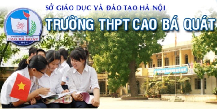 Trường THPT Cao Bá Quát, số 57, đường Cổ Bi, huyện Gia Lâm, thành phố Hà Nội. Ảnh caobaquat.edu.vn