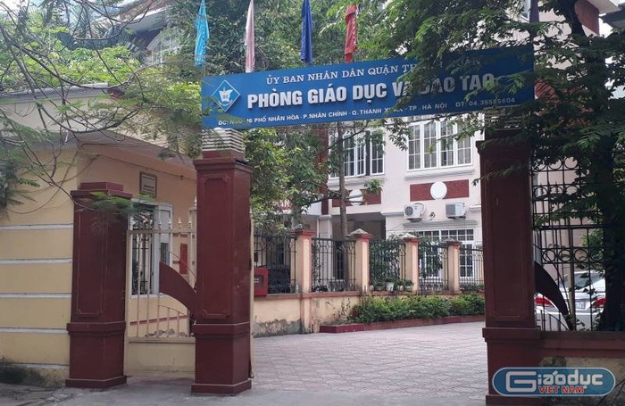 Phòng Giáo dục và Đào tạo quận Thanh Xuân, Hà Nội. Ảnh Mai Hồ.