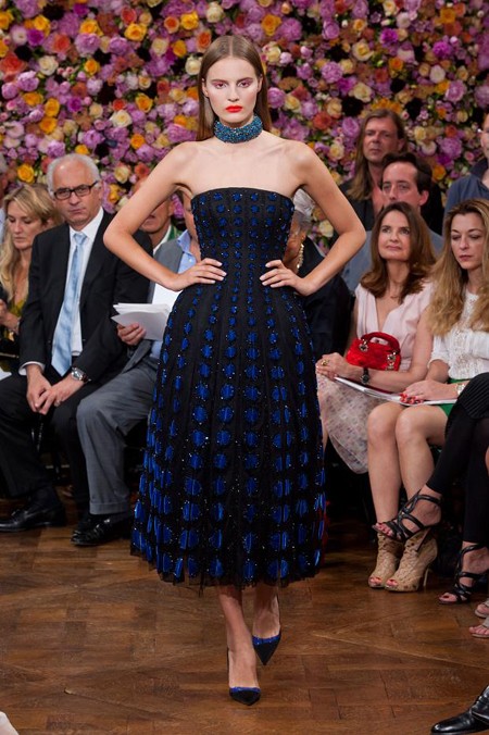 Chiếc váy này nằm trong BST đầu tiên mà Raf Simons thiết kế cho Christian Dior. Nó được thiết kế theo một hình dạng khác biệt với chất vải sang trọng. Tuy nhiên điều làm nên sự khác biệt của bộ trang phục này là nó sẽ không bao giờ lỗi mốt và bất kì người phụ nữ nào cũng sẽ muốn sở hữu nó trong tủ quần áo của mình