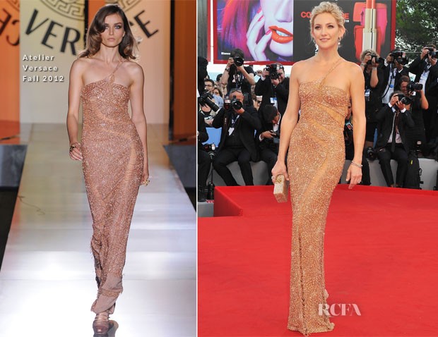 Người đẹp Hollywood Kate Hudson đẹp lung linh với chiếc đầm của Versace.