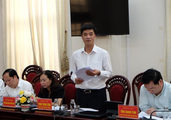 Thầy Phan Thành Công, Giám đốc Sở Giáo dục và Đào tạo tỉnh Ninh Bình. Ảnh: moet.gov.vn