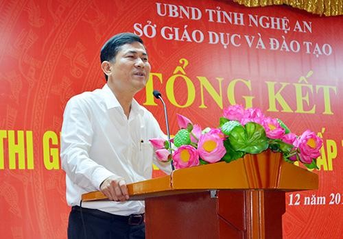 Thầy Thái Văn Thành, Giám đốc Sở Giáo dục và Đào tạo Nghệ An. Ảnh: Nghean.gov.vn