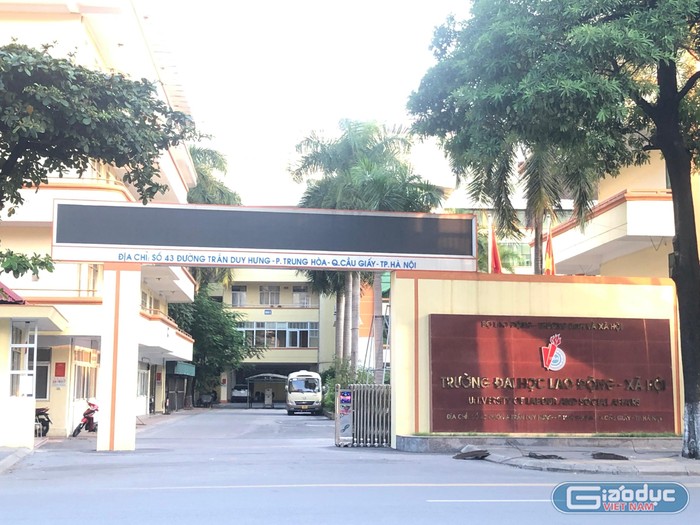 Trụ sở chính Trường đại học Lao động - Xã hội tại Hà Nội. Ảnh: Trung Dũng