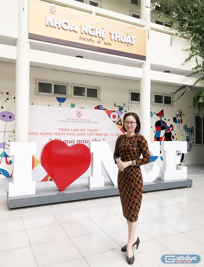 Cô Nguyễn Thị Phương, Trưởng nhóm dự án KidSkills cho biết, trong 2 năm thực hiện dự án là quãng thời gian dịch bệnh Covid-19 ở Việt Nam bùng phát mạnh nhất. Ảnh: Trung Dũng