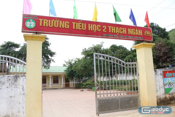 Điểm chính Trường Tiểu học 2 Thạch Ngàn tại Bản Khe Đóng, xã Thạch Ngàn, huyện Con Cuông