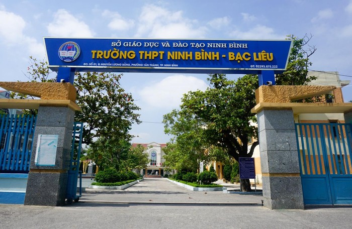 Trường Trung học phổ thông Ninh Bình-Bạc Liêu (thành phố Ninh Bình). Ảnh: Facebook nhà trường