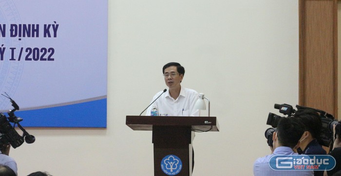 Ông Đào Việt Ánh - Phó Tổng Giám đốc Bảo hiểm xã hội Việt Nam phát biểu. Ảnh: Trung Dũng