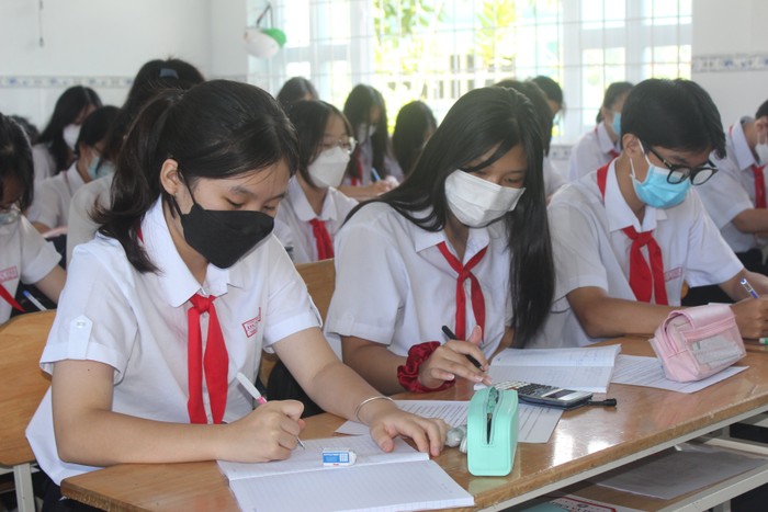Các học sinh Trung học cơ sở ở Bà Rịa - Vũng Tàu đang tập trung ôn luyện, chuẩn bị cho kỳ thi vào lớp 10 Trung học phổ thông. Ảnh minh họa: Báo bariavungtau.com.vn