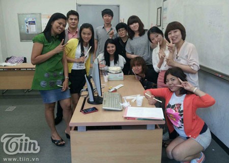 Lớp học và những người bạn Hàn Quốc đáng yêu