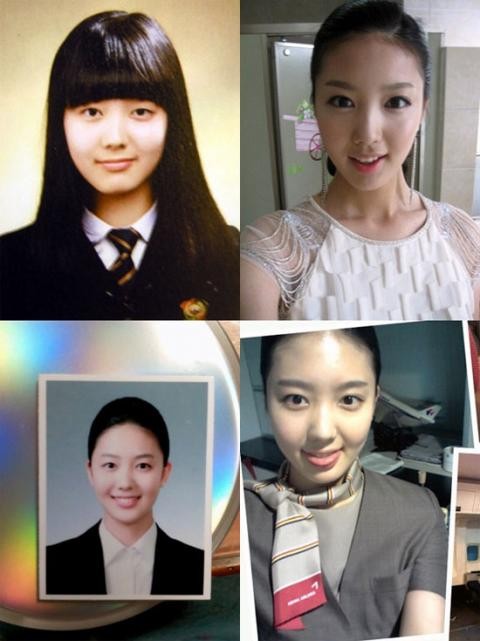 Nếu so với vẻ đẹp tự nhiên thời đi học của Á hậu 1 Lee Jung Bin thì hoa hậu Kim Yu Mi thua xa.