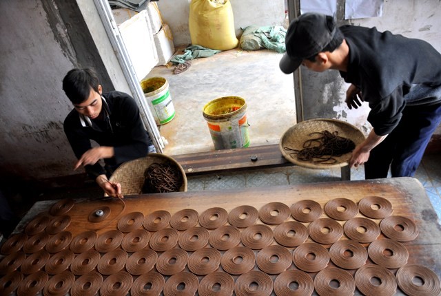 Hiện nay ở Cao Thôn có khoảng 300 lao động làm hương, sản lượng hương xạ đạt xấp xỉ 10 triệu nén/năm với doanh thu từ 2,5 - 3 tỷ đồng.