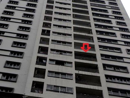 Hai mẹ con được xác định rơi từ tầng 11 tòa nhà chung cư Mipec Tower Tây Sơn.