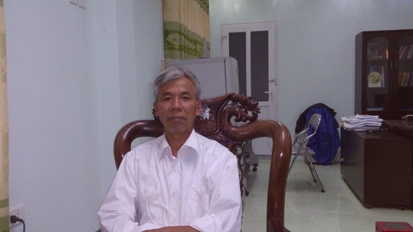 Ông Đào Văn Thuần, Chủ tịch Công đoàn Trường Trung cấp Nghề Hưng Yên (ảnh Trinh Phúc).