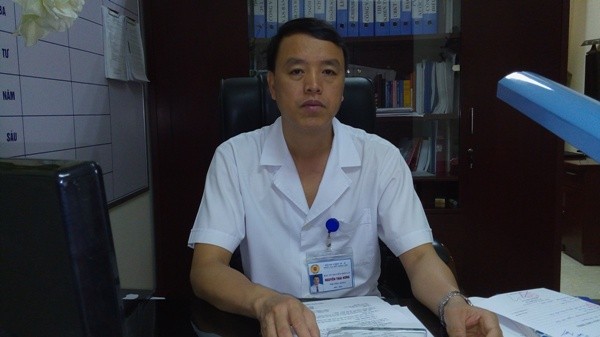 Trưởng phòng Chính trị Bệnh viện 198, Bác sĩ Nguyễn Thái Hưng (ảnh Trinh Phúc).