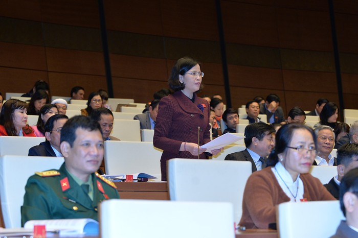 Đại biểu Quốc hội Bùi Thu Hằng (Phó Giám đốc Sở y tế tỉnh Hòa Bình)