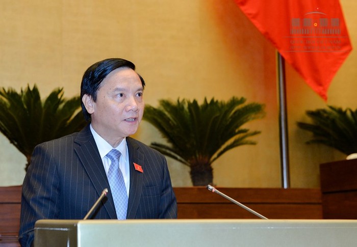 Ông Nguyễn Khắc Định, Chủ nhiệm ủy ban Pháp luật của Quốc hội (ảnh nguồn quochoi.vn).