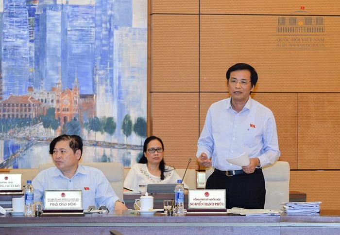Tổng thư ký Quốc hội, Chủ nhiệm Văn phòng Quốc hội Nguyễn Hạnh Phúc (ảnh quochoi.vn).