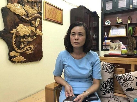 Bà Nguyễn Thị Thúy Hà - Phó Chủ tịch phường bị tố mắng dân là &quot;vô văn hóa&quot; (ảnh báo infonet).
