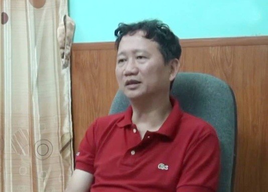Trịnh Xuân Thanh nói về lý do đầu thú cơ quan công an (ảnh chụp từ chương trình thời sự VTV1).