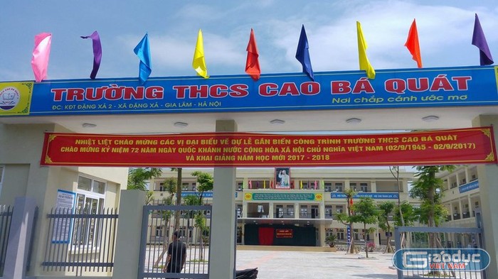 Trường Trung học Cơ sở Cao Bá Quát (ảnh Trinh Phúc).