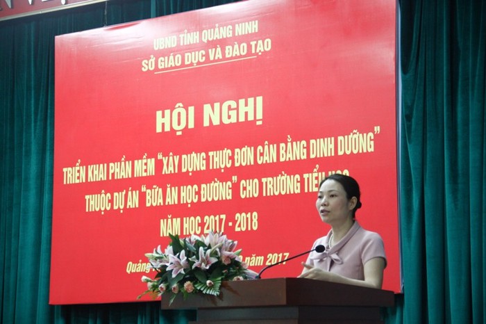 Bà Nguyễn Thị Thủy, Phó Giám đốc Sở Giáo dục và Đào tạo tỉnh Quảng Ninh (ảnh Như Hải).