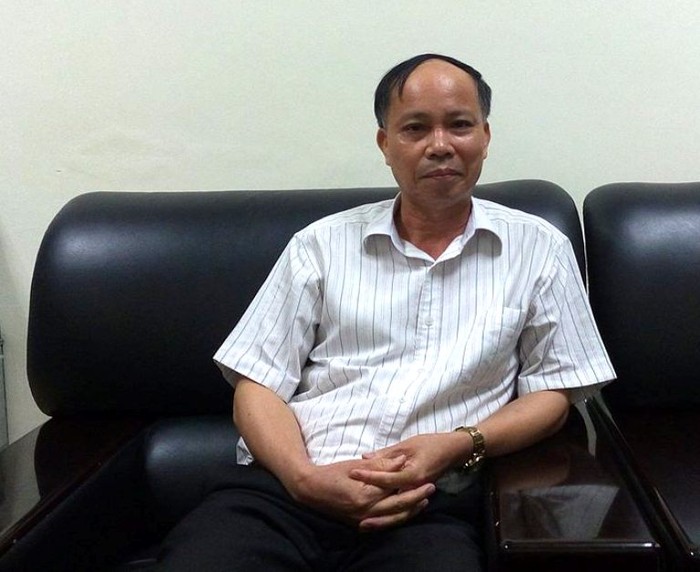 Ông Nguyễn Viết Cẩn, Trưởng phòng Kế hoạch tài chính Sở Giáo dục và Đào tạo Hà Nội (ảnh Trinh Phúc).