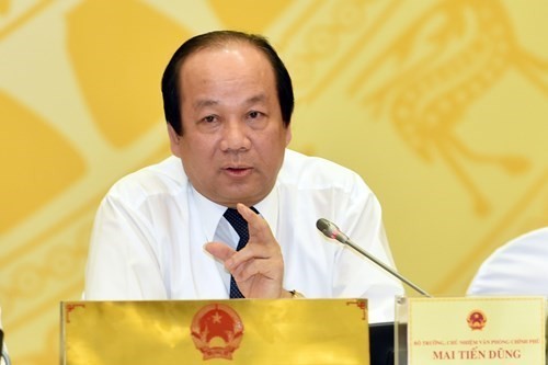 Bộ trưởng Chủ nhiệm Văn phòng Chính phủ - ông Mai Tiến Dũng (ảnh chinhphu.vn).
