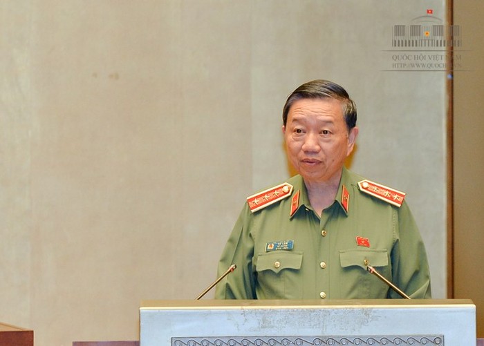 Bộ trưởng Bộ Công an - Thượng tướng Tô Lâm (ảnh quochoi.vn).