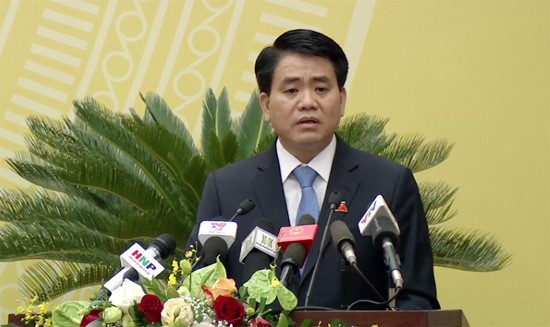 Chủ tịch Ủy ban nhân dân thành phố Hà Nội Nguyễn Đức Chung (ảnh hanoimoi.com.vn).