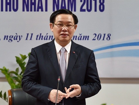 Phó Thủ tướng Vương Đình Huệ phát biểu tại phiên họp - Ảnh: VGP/Nhật Bắc.