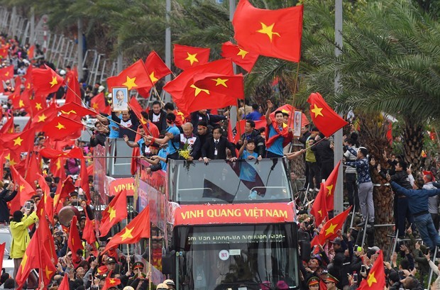 Thủ tướng cho rằng: &quot;U23 đã thể hiện bản lĩnh, ý chí của con người Việt Nam, là niềm tự hào của cả nước, đặc biệt là của thế hệ trẻ&quot; (ảnh nguồn chinhphu.vn).