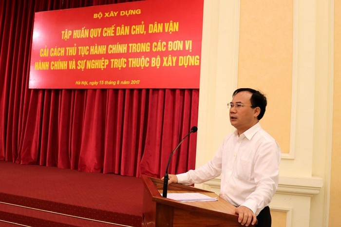 Thứ trưởng Bộ Xây dựng Nguyễn Văn Sinh (ảnh nguồn chinhphu.vn).