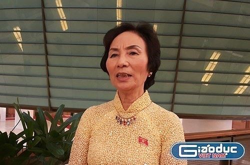 Nguyên Đại biểu Quốc hội Bùi Thị An (ảnh: Ngọc Quang/giaoduc.net.vn).
